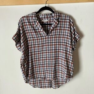 Madewell sz S plaid easy shirt